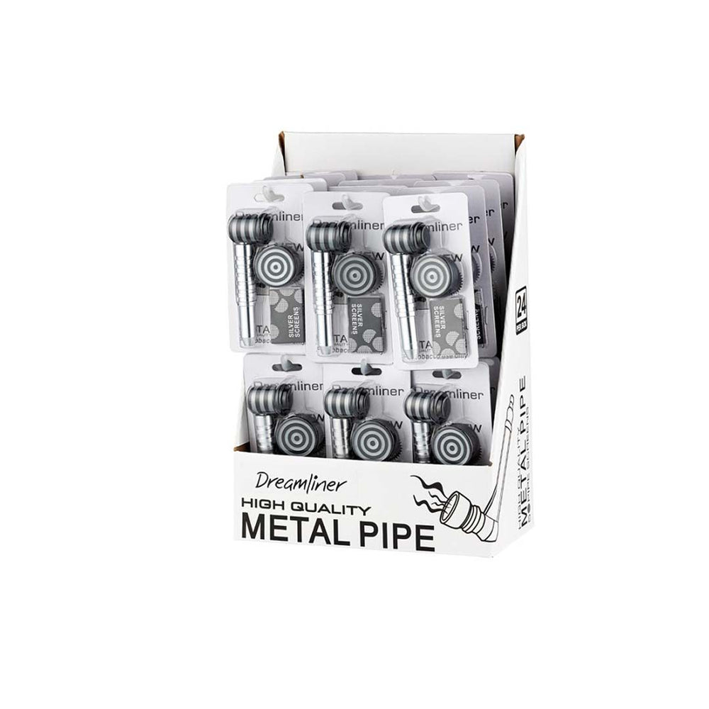 Purpfeife Set Sllber, Metall - 24 Stk