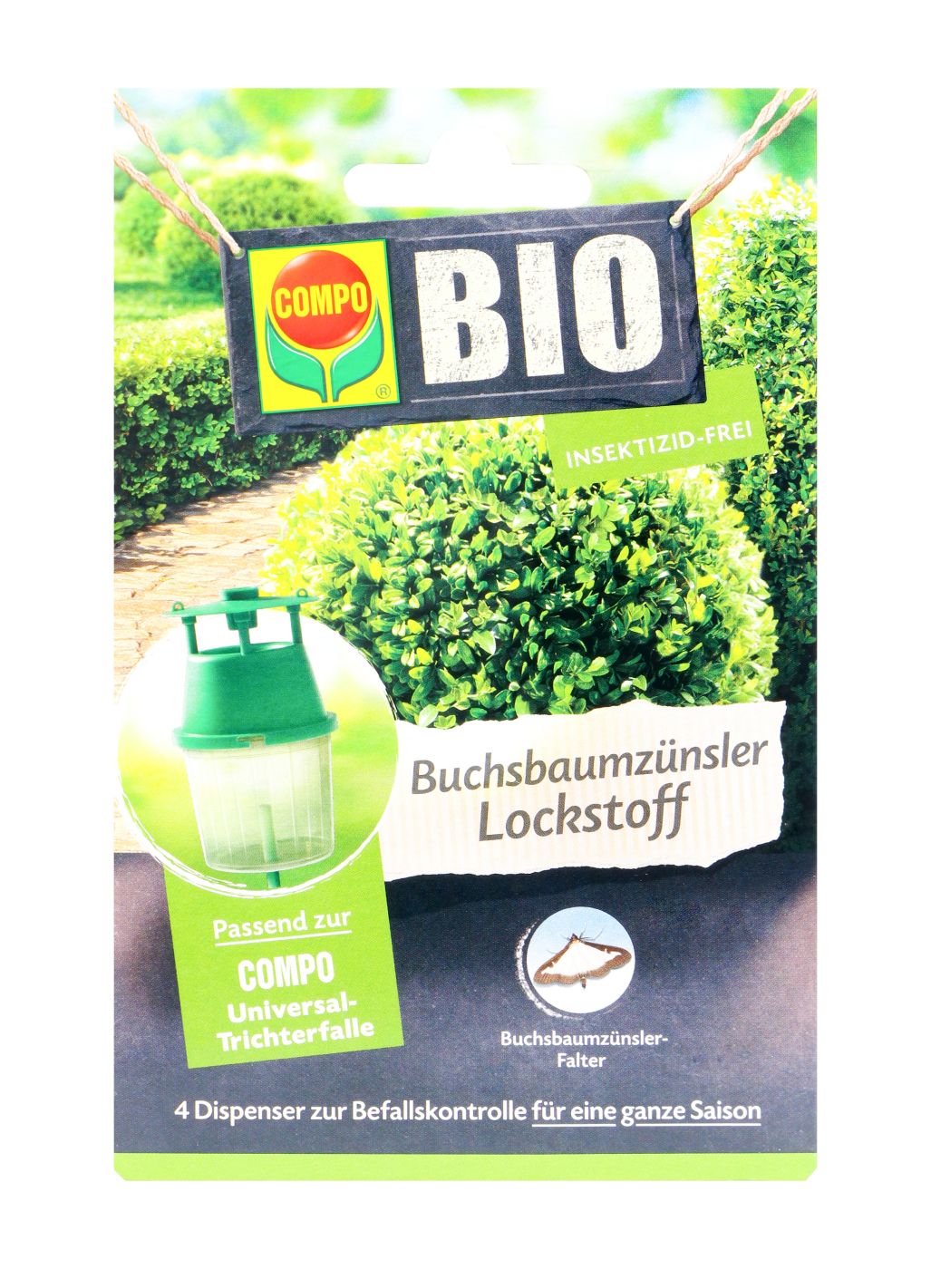 Compo Bio Buchsbaumzünsler-Lockstoff, 4 Stück