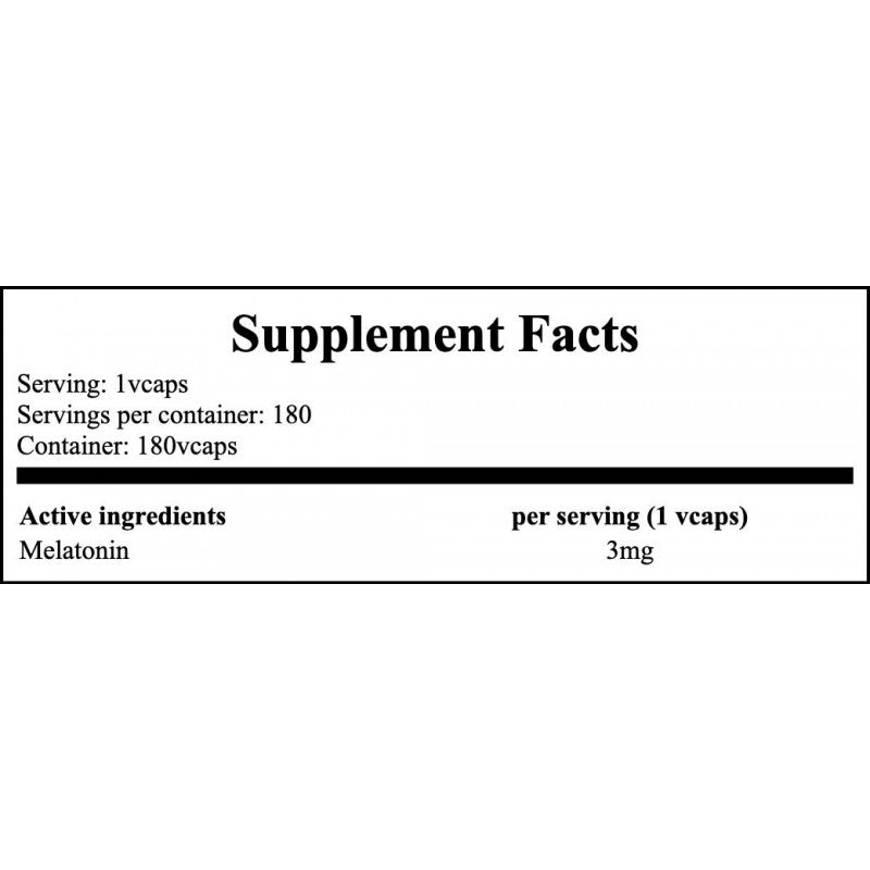Melatonin 3mg - 180vcaps.