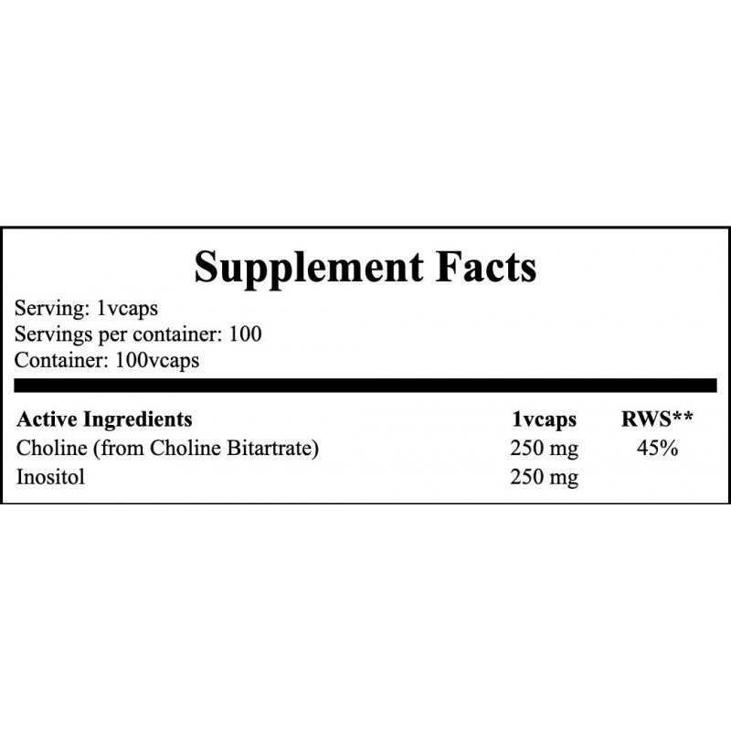 Choline and Inositol - 100vcaps