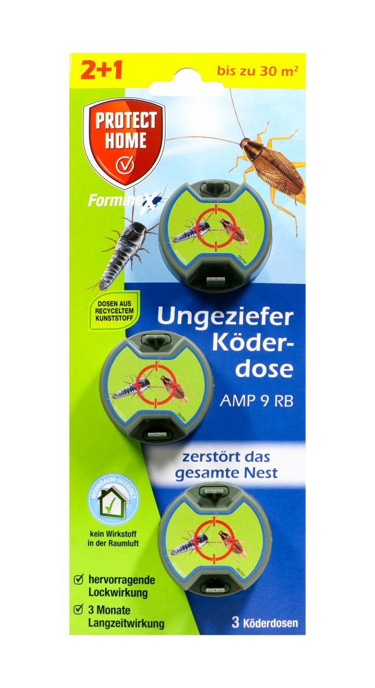 Protect Home FormineX Ungeziefer Köderdose AMP 9 RB , 3 er