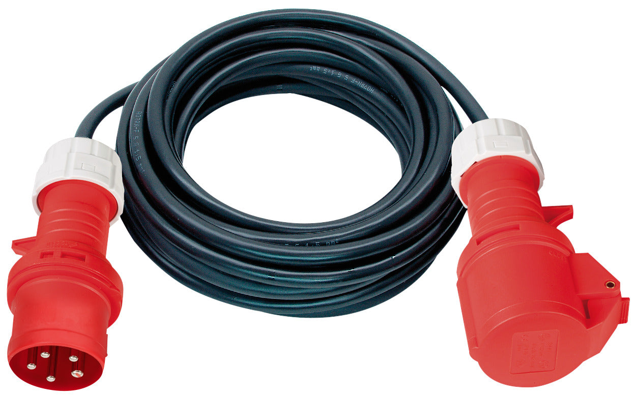CEE Verlängerungskabel 5-polig 400 V/16, 10m schwarz H05VV-F 5G1,5 IP44 - Produktbild