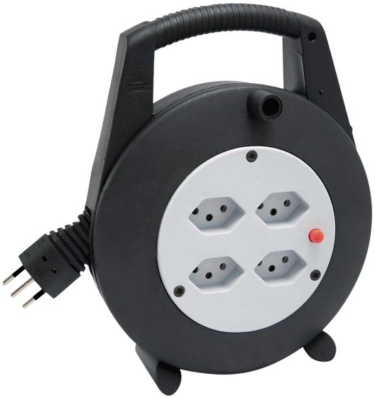 VL-XL Vario Line Kabelbox 4-fach schwarz/lichtgrau 20m H05VV-F 3G1,0 *CH* - Produktbild