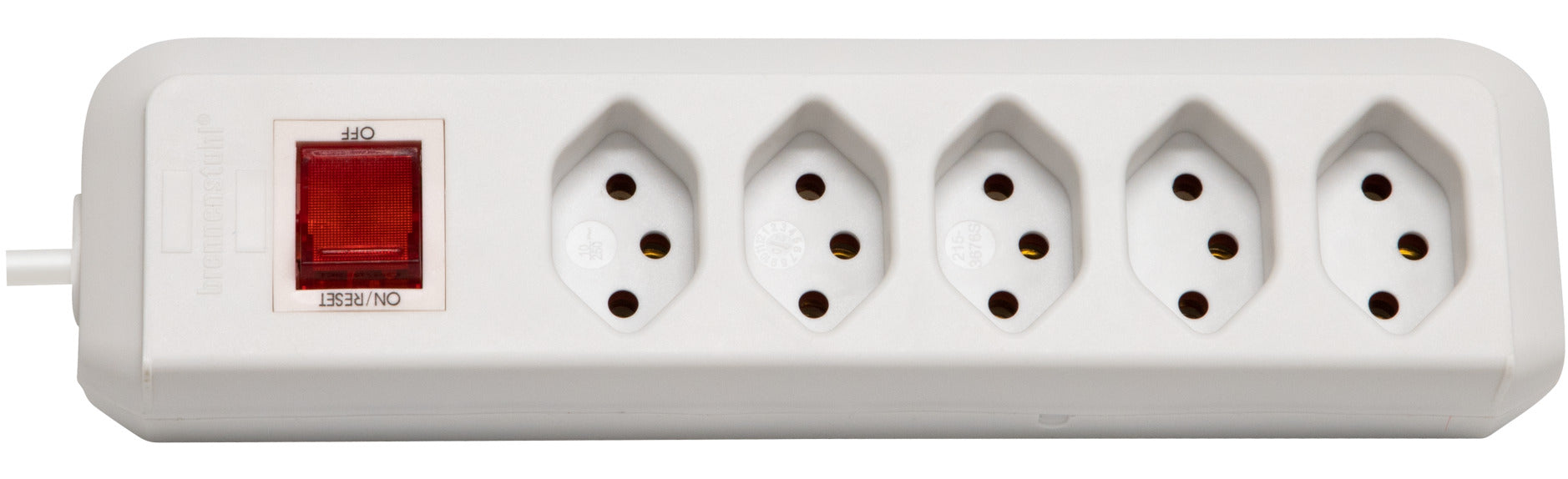 cleverLINE Steckdosenleiste 5-fach weiss 1,5m H05VV-F 3G1,0 mit Schalter *CH* - Produktbild