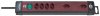 Premium-Line Technik Steckdosenleiste 4+2-fach schwarz/bordeaux 3m H05VV-F 3G1,5 2 Steckdosen mit spezieller 90°- Steckdosenanordnung *CH*