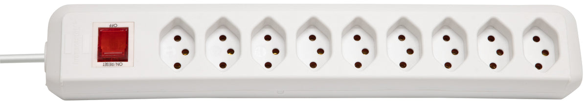 cleverLINE Steckdosenleiste 9-fach weiss 2m H05VV-F 3G1,0 mit Schalter *CH* - Produktbild