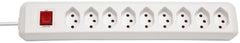 cleverLINE Steckdosenleiste 9-fach weiss 2m H05VV-F 3G1,0 mit Schalter *CH* - Produktbild