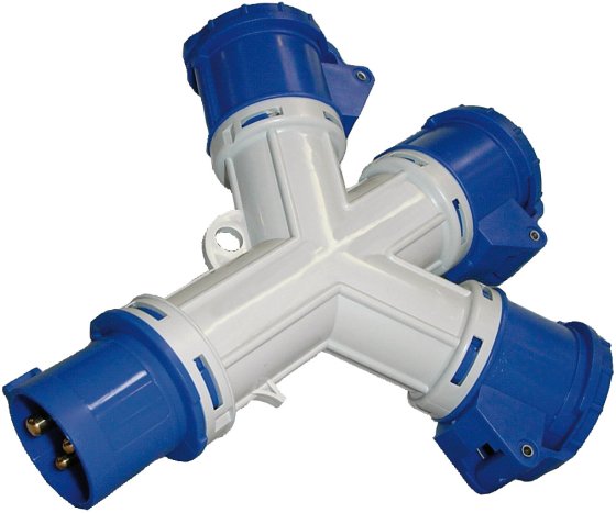 CEE Verteiler, 3-fach 230V/16A  - Produktbild