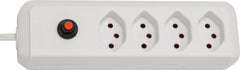 cleverLINE Steckdosenleiste 4-fach weiss 1,5m H05VV-F 3G1,0 *CH*
 - Produktbild