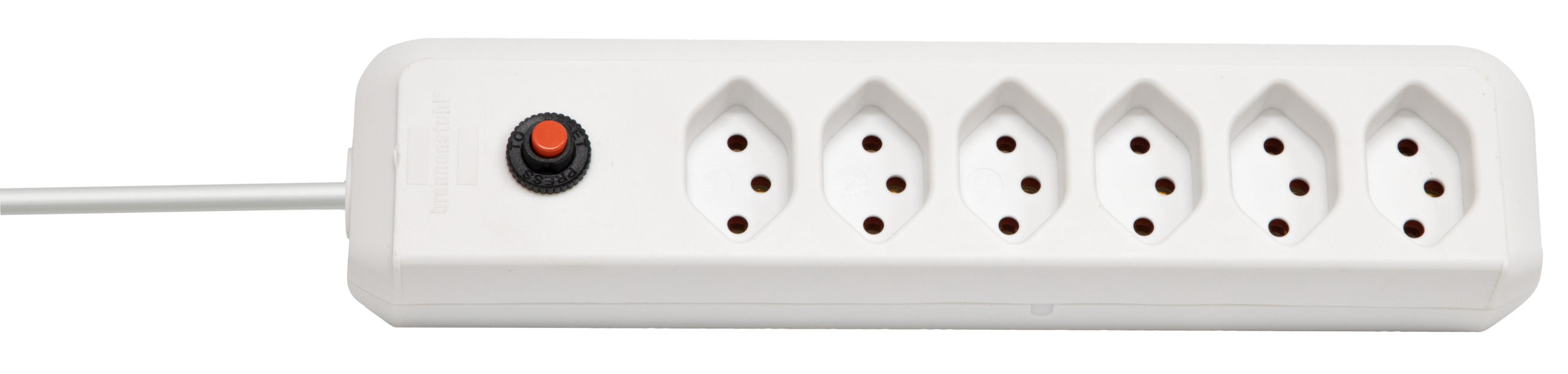 cleverLINE Steckdosenleiste 6-fach weiss 2m H05VV-F 3G1,0 *CH* - Produktbild