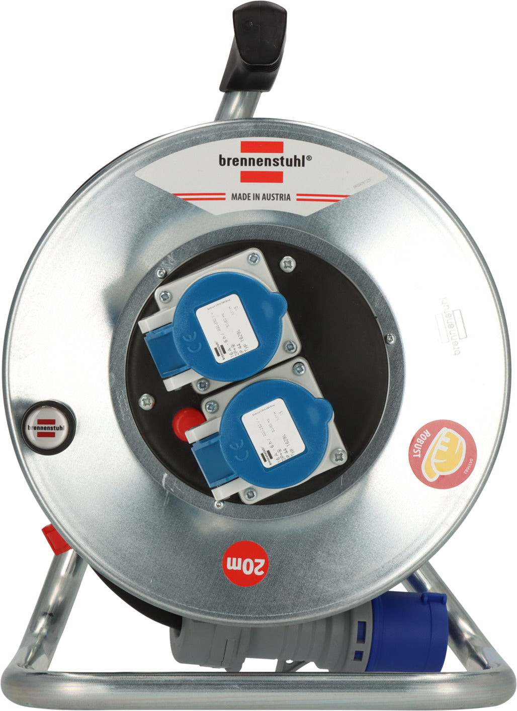 Garant CEE/3 Campingkabeltrommel SK 240 IP44, 2x CEE 230V/16A, 20m H07RN-F 3G2,5 - Produktansicht