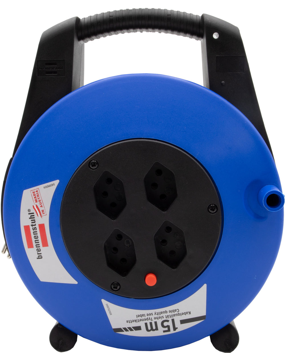 VL-XL Vario Line Kabelbox 4-fach schwarz/blau/lichtgrau, Kabel 15m H05VV-F 3G1,0 *CH* - Produktansicht