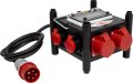Kompakter Stromverteiler BSV 3 - FI/16, 3x CEE 400V/16A, 2x Typ T25 (IP55),  2x Typ T23 (IP55) *CH* - Produktbild