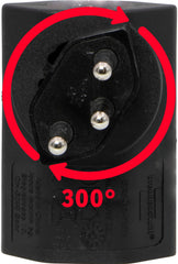 cleverLINE Winkeladapter schwarz, drehbar bis 300° *CH*  - Produktansicht