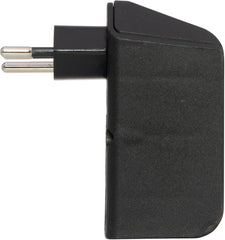 cleverLINE Abzweigstecker 2-fach schwarz, drehbar bis 300° mit Aufhänger *CH*  - Produktansicht