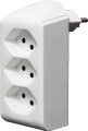 cleverLINE Abzweigstecker 3-fach weiss, drehbar bis 300° mit Aufhänger *CH*  - Produktbild