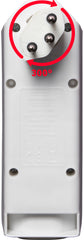 cleverLINE Abzweigstecker 3+1 fach weiss, drehbar bis 300° mit Aufhänger *CH* 

 - Produktansicht