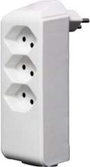 cleverLINE Abzweigstecker 3+1 fach weiss, drehbar bis 300° mit Aufhänger *CH* 

 - Produktbild