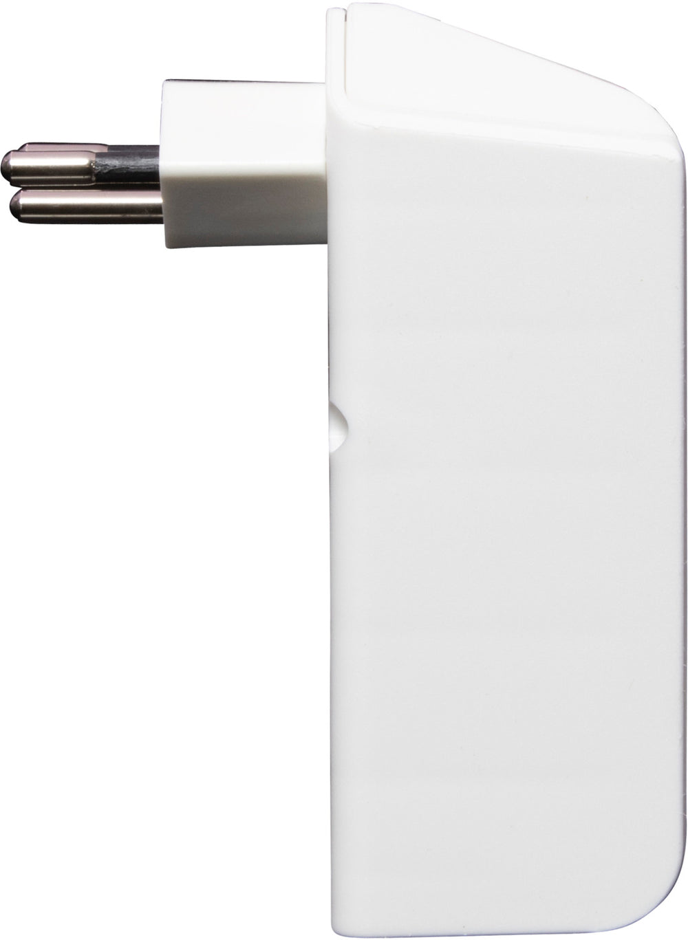 cleverLINE Abzweigstecker 2-fach weiss mit Schalter, drehbar bis 300° ohne Aufhänger *CH* - Produktansicht