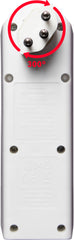 cleverLINE Abzweigstecker 3-fach weiss mit USB Typ-A und USB Typ-C drehbar bis 300° ohne Aufhänger *CH* - Produktansicht