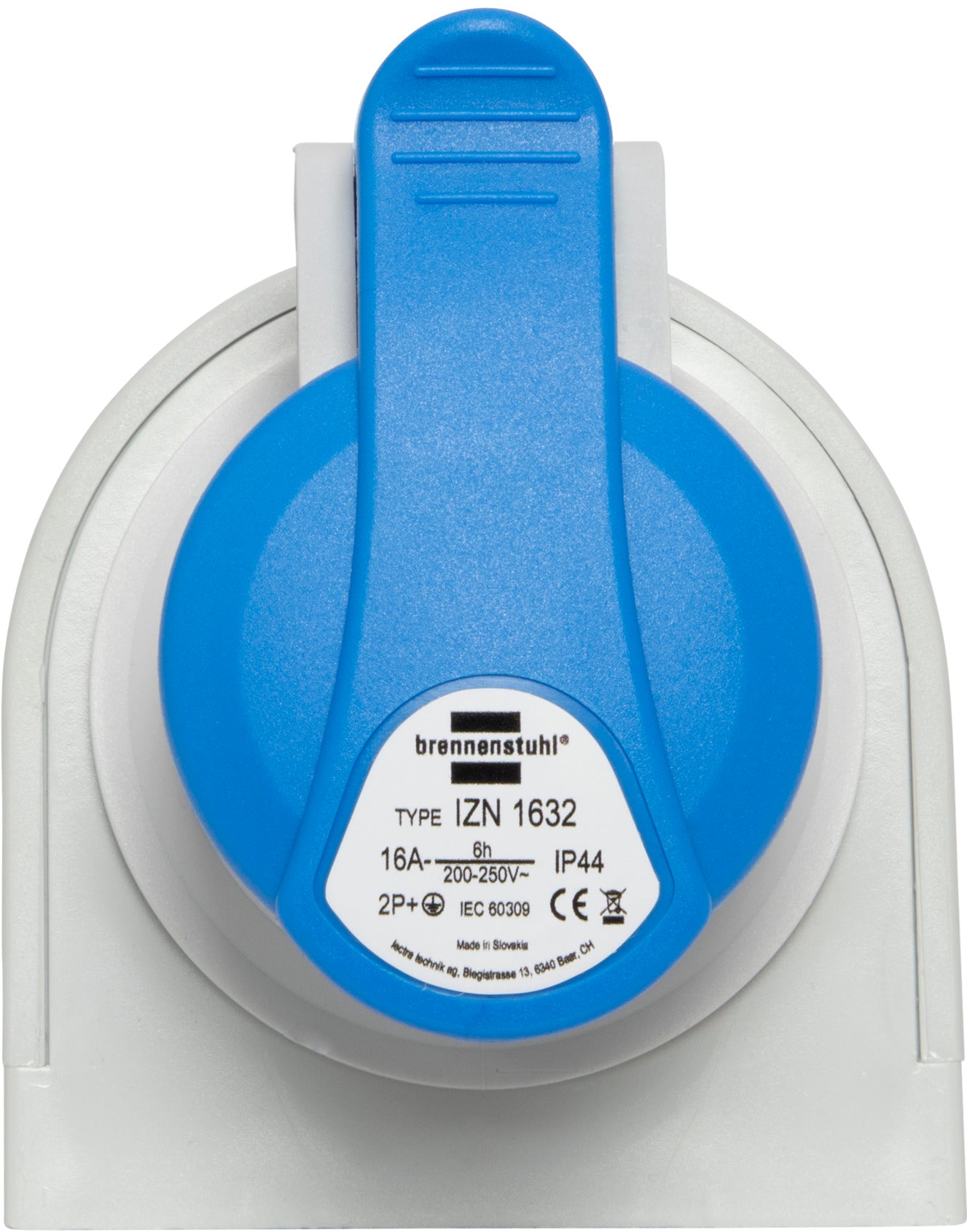 CEE-Wandsteckdose 230V/16A 3-polig IP44 - Produktansicht