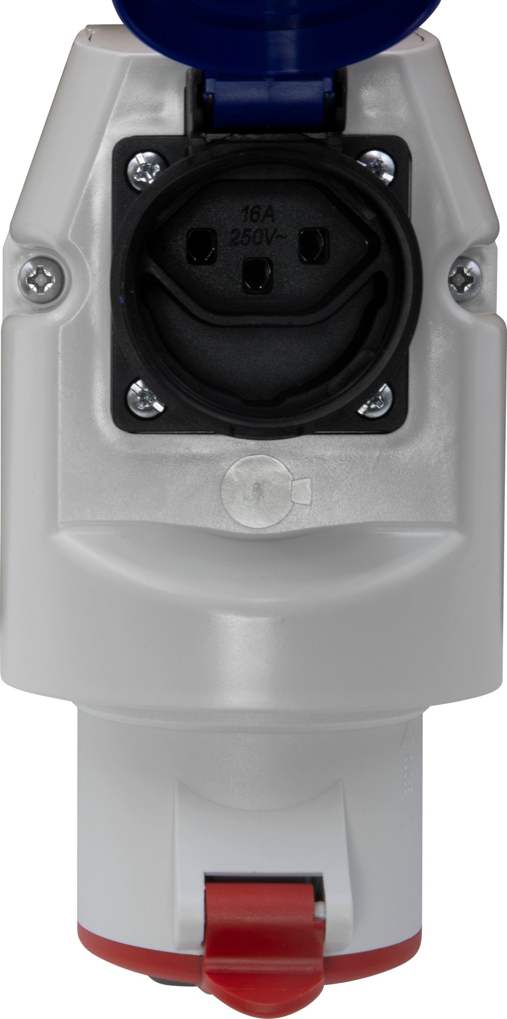 Kombi-Wandsteckdose mit CEE 400/16A und T23 3-polig  IP44 - Produktansicht