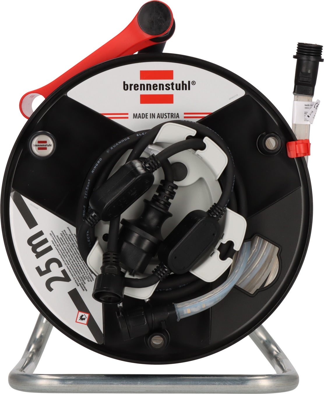 LED-Lichtschlauch BS2540SI S auf Aufbewahrungstrommel, 25m,  4000K, einseitig, 2m H07RN-F 2X1,5 Typ 11 (IP55) *CH* - Produktansicht