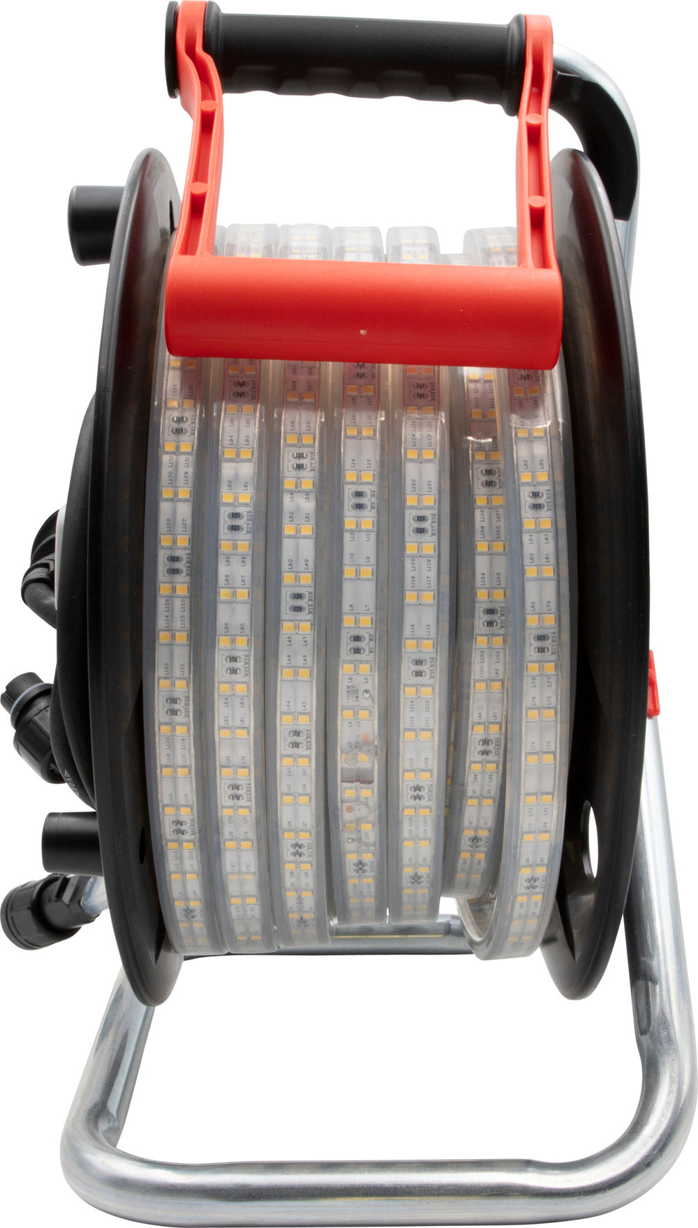 LED-Lichtschlauch BS2540SI D auf Aufbewahrungstrommel, 25m, 4000K, beidseitig, 2m H07RN-F 2X1,5 Typ 11 (IP55) *CH* - Produktansicht