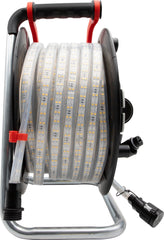 LED-Lichtschlauch BS2540SI D auf Aufbewahrungstrommel, 25m, 4000K, beidseitig, 2m H07RN-F 2X1,5 Typ 11 (IP55) *CH* - Produktansicht