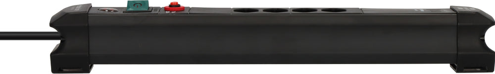 Premium-Line Steckdosenleiste 4-fach (Typ T13) mit 2x USB C PD 65W und USB A 18W schwarz, 3m H05VV-F 3G1,5 - Produktansicht