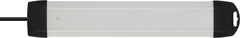 Premium-Alu-Line Steckdosenleiste 6-fach (Typ T13) mit 2x USB C PD 65W und USB A 18W, 3m H05VV-F3G1,5 - Produktansicht