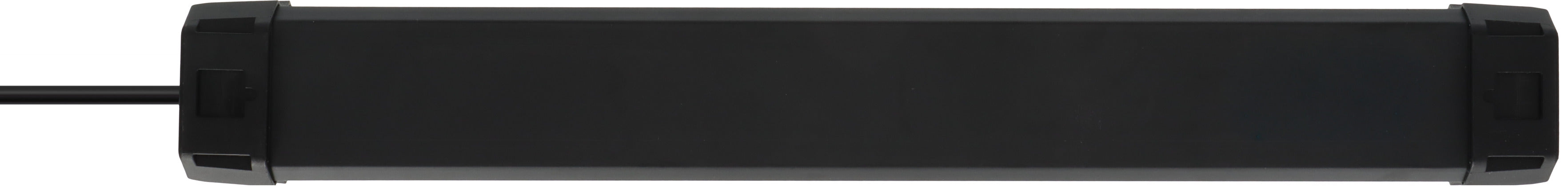 Premium-Line 60.000A Überspannungsschutz-Steckdosenleiste 6-fach (Typ T13) mit 2x USB C PD 65W und 1x USB A 18W schwarz, 3m H05VV-F 3G1,5 - Produktansicht