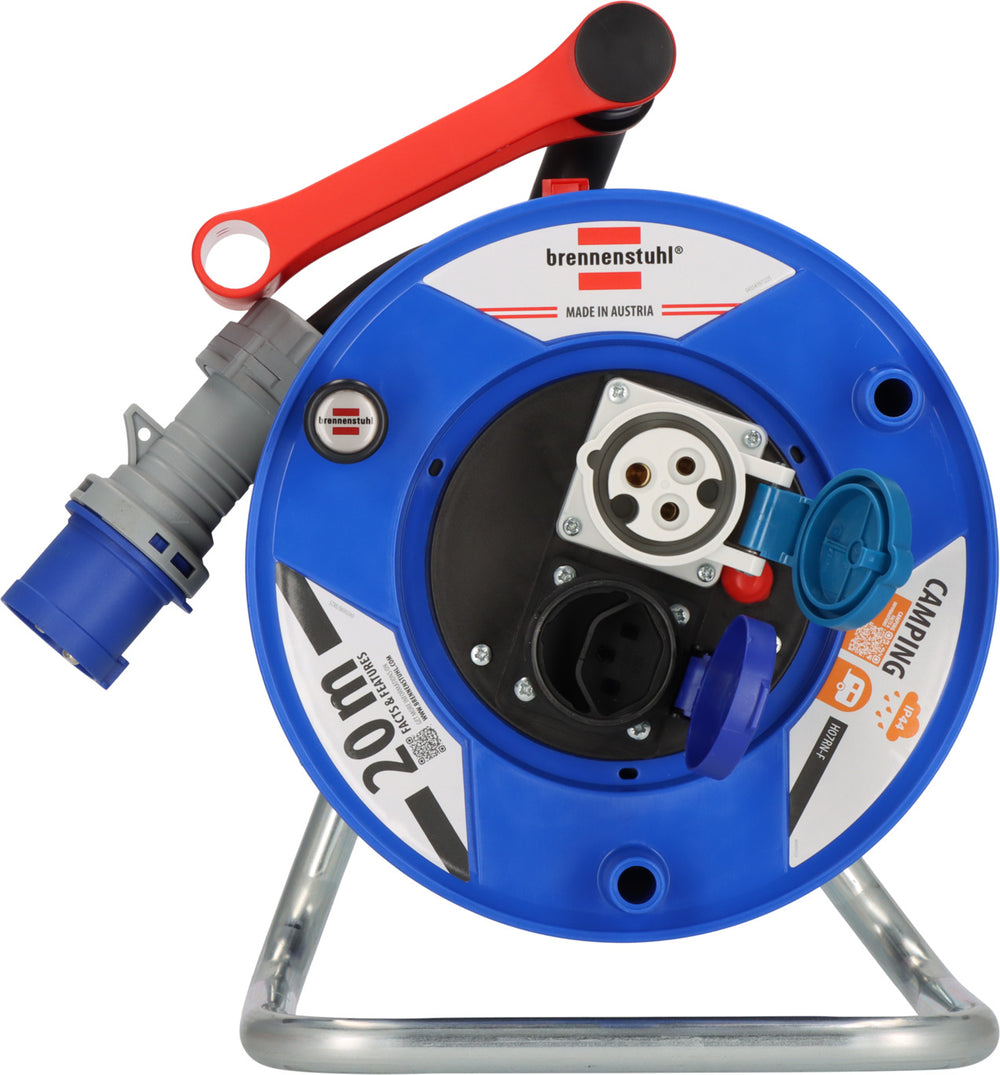 Garant CEE/3 Camping-Kabeltrommel ST 240 IP44, 1x CEE 16A/230V, 1x Typ T23 (IP55), 20m H07RN-F 3G2.5 - Produktansicht