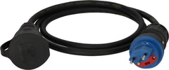 Professional Adapterkabel IP44, Typ T13 (IP55) mit FS 10A auf Typ F (IP44), 1.5m H07RN-F 3G1,5 - Produktansicht