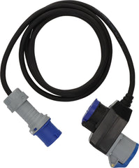 Camping CEE Verlängerungskabel IP44 3m schwarz H07RN-F 3G2,5 CEE-Stecker, Winkelkupplung 230V/16A - Produktbild