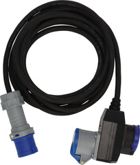 Camping CEE Verlängerungskabel IP44 5m schwarz H07RN-F 3G2,5 CEE-Stecker, Winkelkupplung 230V/16A - Produktbild