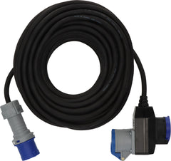 Camping CEE Verlängerungskabel IP44 25m schwarz H07RN-F 3G2,5 CEE-Stecker, Winkelkupplung 230V/16A - Produktbild