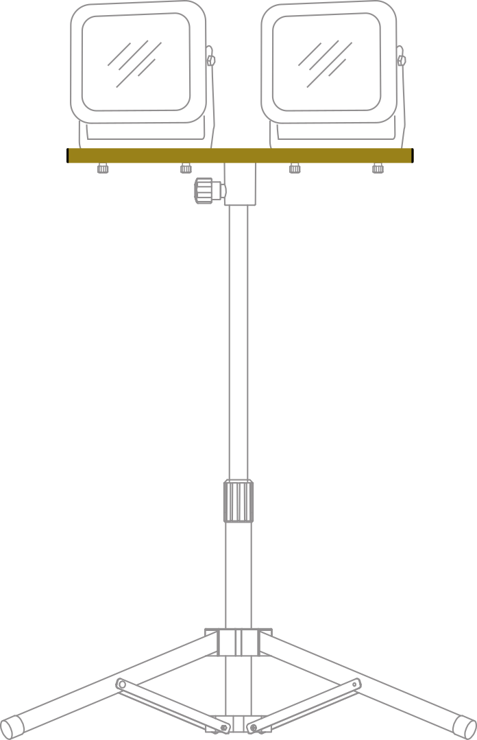 Querträger CB 70 für brennenstuhl® Stative - Grafik