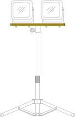 Querträger CB 70 für brennenstuhl® Stative - Grafik