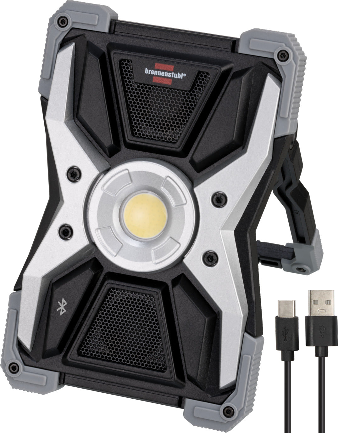 Akku LED Arbeitsstrahler RUFUS 3010 MA, 3000lm, IP65, mit Bluetooth Lautsprecher - Produktbild