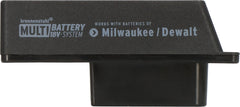 Brennenstuhl Adapter für LED Baustrahler im Brennenstuhl Multi Battery 18V System für die Nutzung von Milwaukee/Dewalt Akkus - Produktansicht