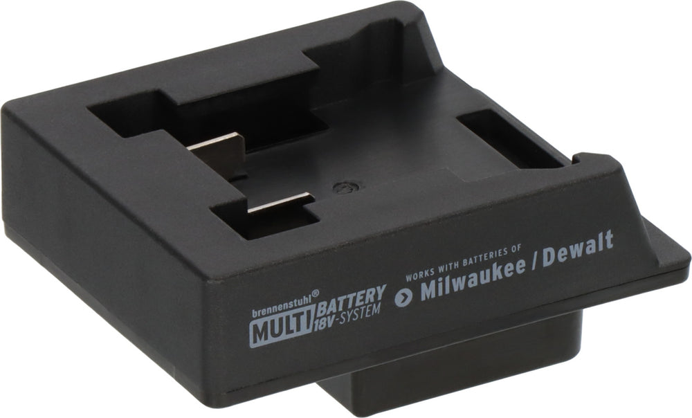Brennenstuhl Adapter für LED Baustrahler im Brennenstuhl Multi Battery 18V System für die Nutzung von Milwaukee/Dewalt Akkus - Produktbild
