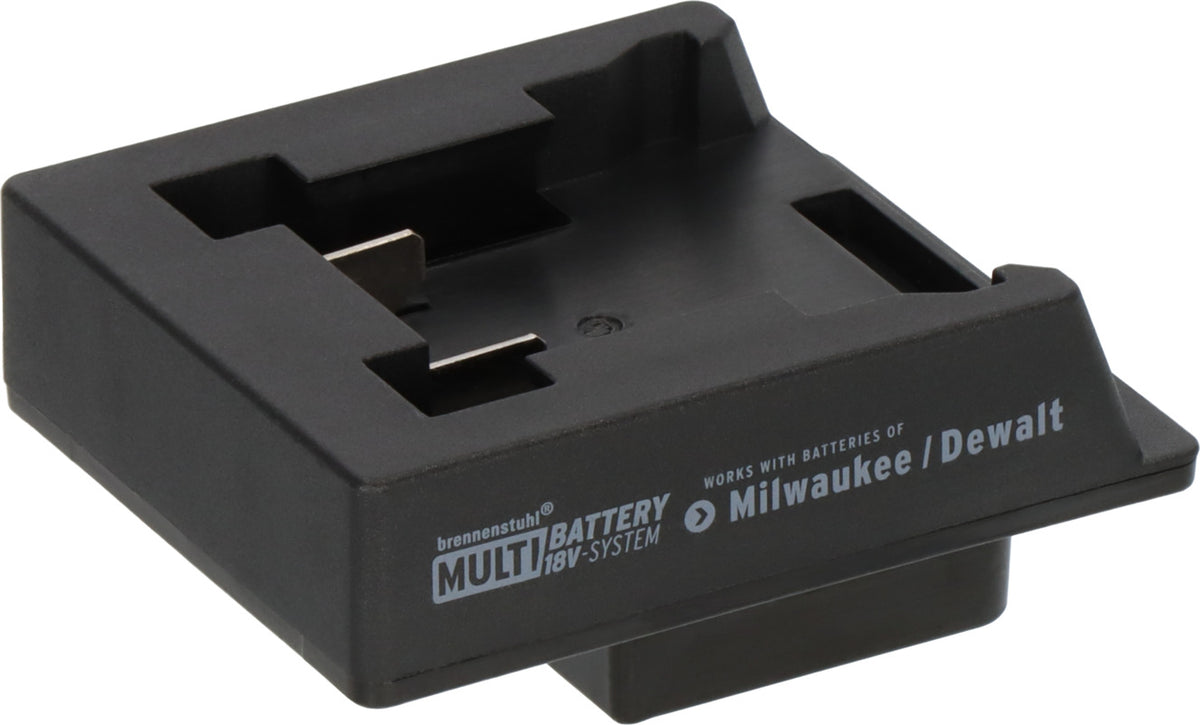 Brennenstuhl Adapter für LED Baustrahler im Brennenstuhl Multi Battery 18V System für die Nutzung von Milwaukee/Dewalt Akkus - Produktbild