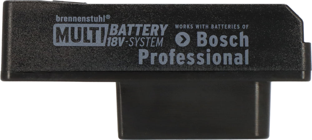 Brennenstuhl Adapter für LED Baustrahler im Brennenstuhl Multi Battery 18V System für die Nutzung von Bosch Professional Akkus - Produktansicht