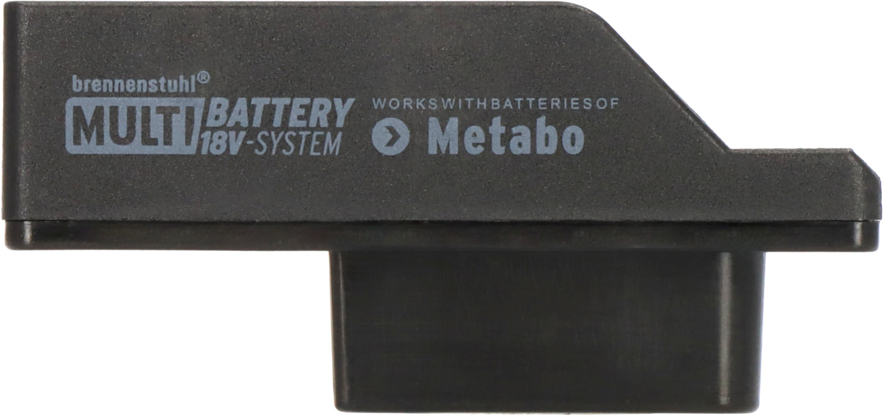Brennenstuhl Adapter für LED Baustrahler im Brennenstuhl Multi Battery 18V System für die Nutzung von Metabo CAS Akkus - Produktansicht