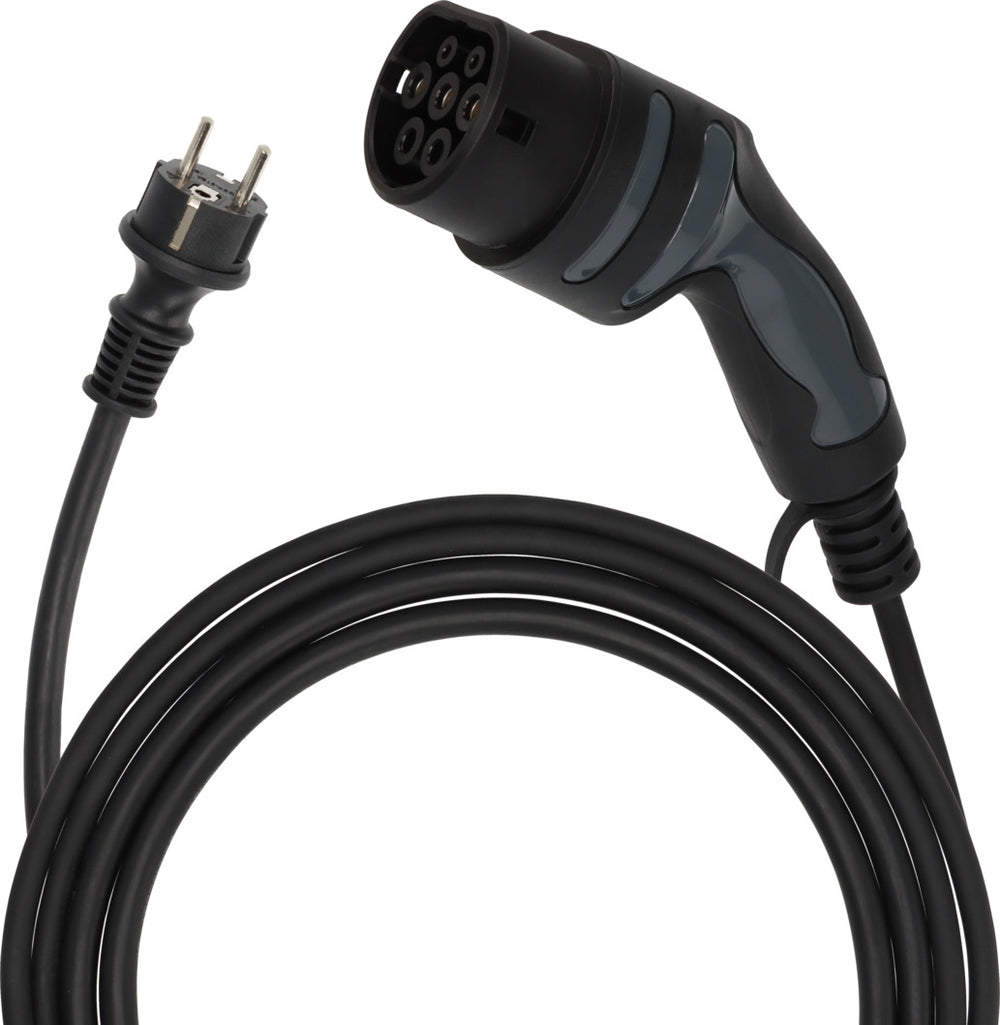 Tragbares EV Ladegerät Typ 2 Schutzkontakt 2,3KW mit 8m Kabel - Produktansicht