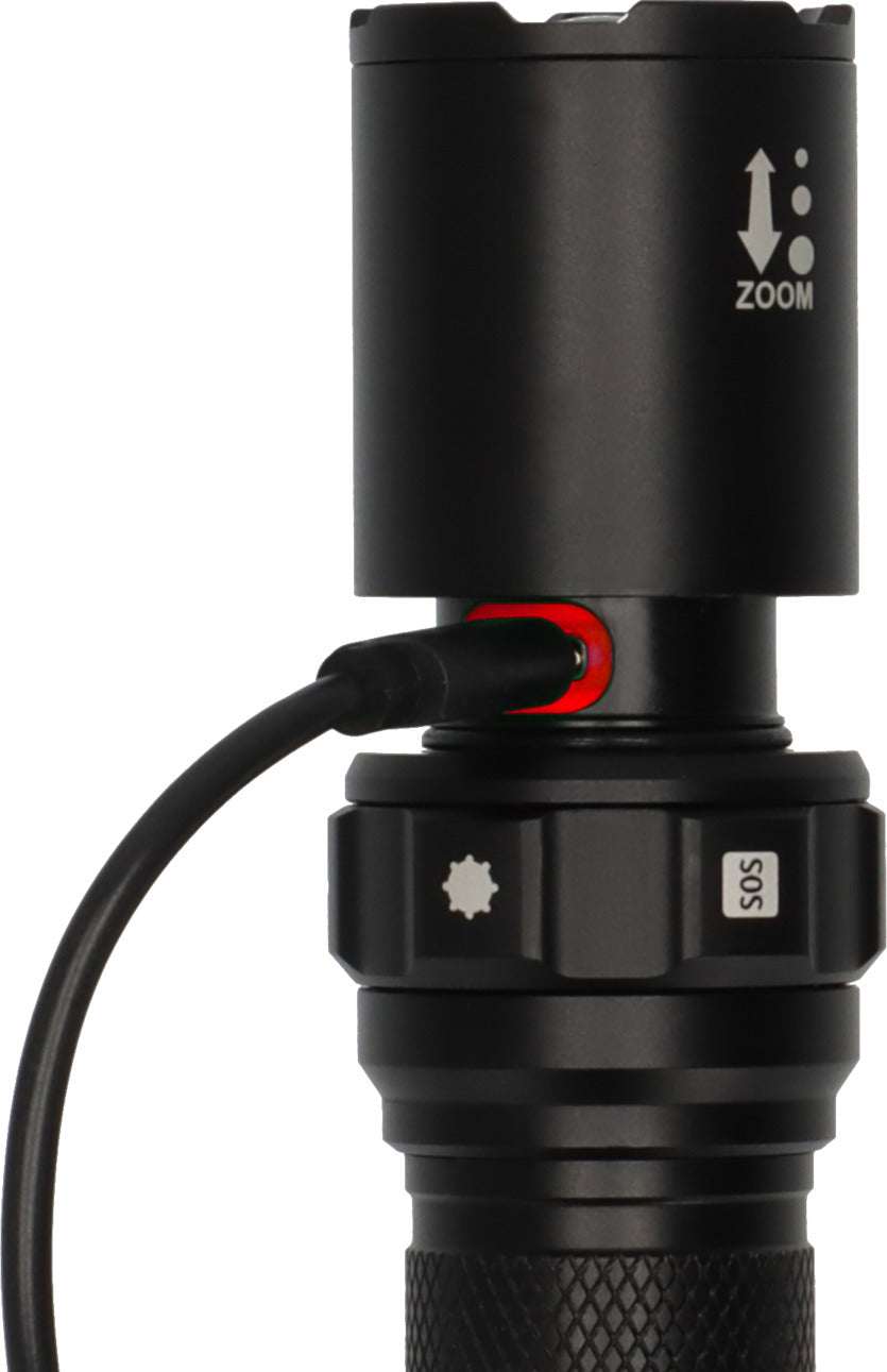 Akku Fokus Selektor LED Taschenlampe TL 801 AFS, IP44, 800lm - Produktansicht