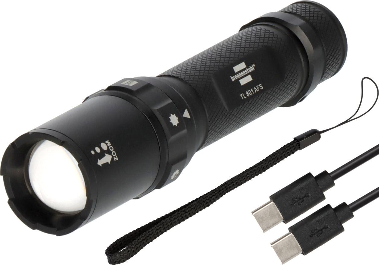Akku Fokus Selektor LED Taschenlampe TL 801 AFS, IP44, 800lm - Produktbild