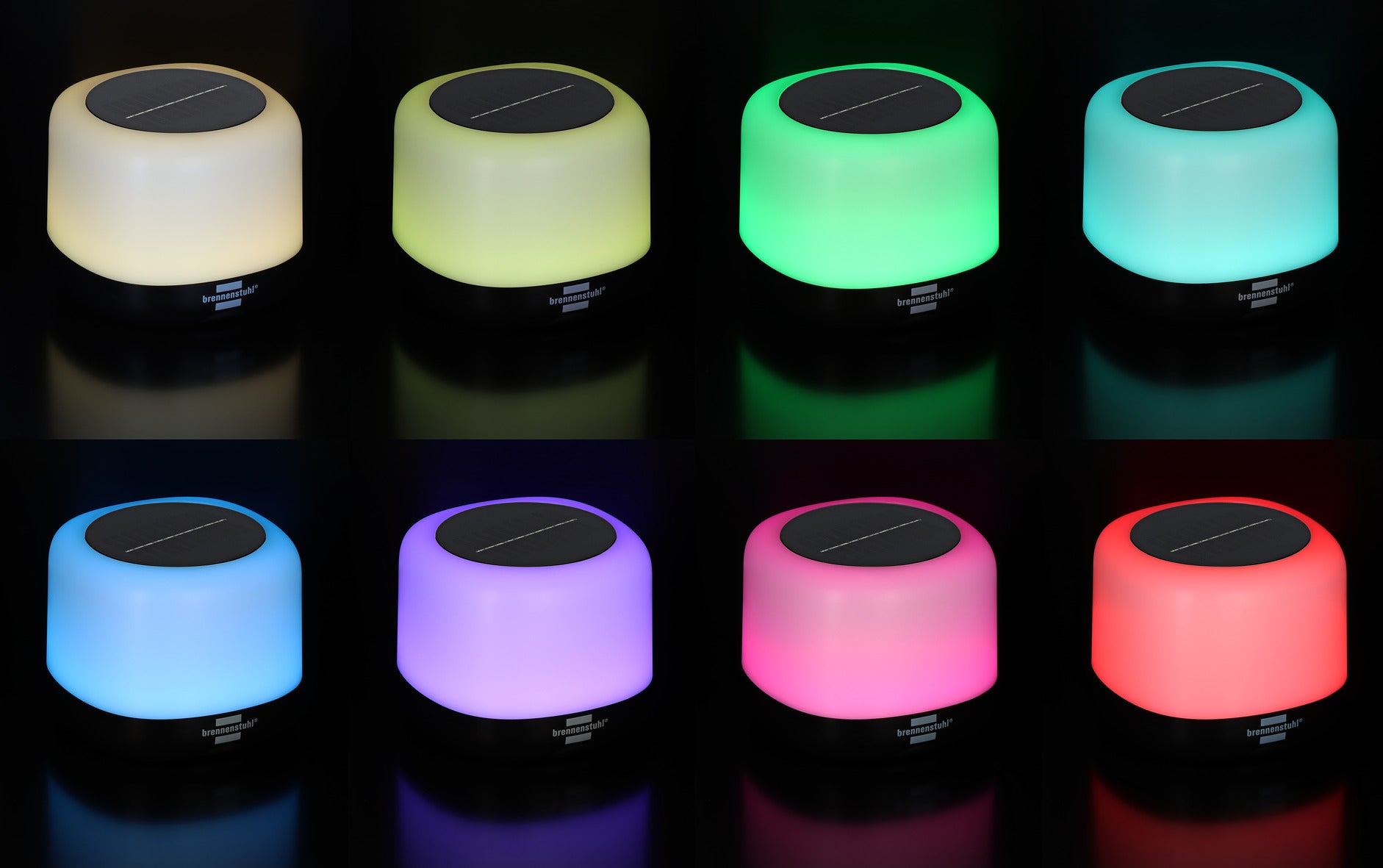 Akku Solar LED Outdoor Leuchte RGB GL 100 ASR, IP44, 340 lm - Anwendungsbild