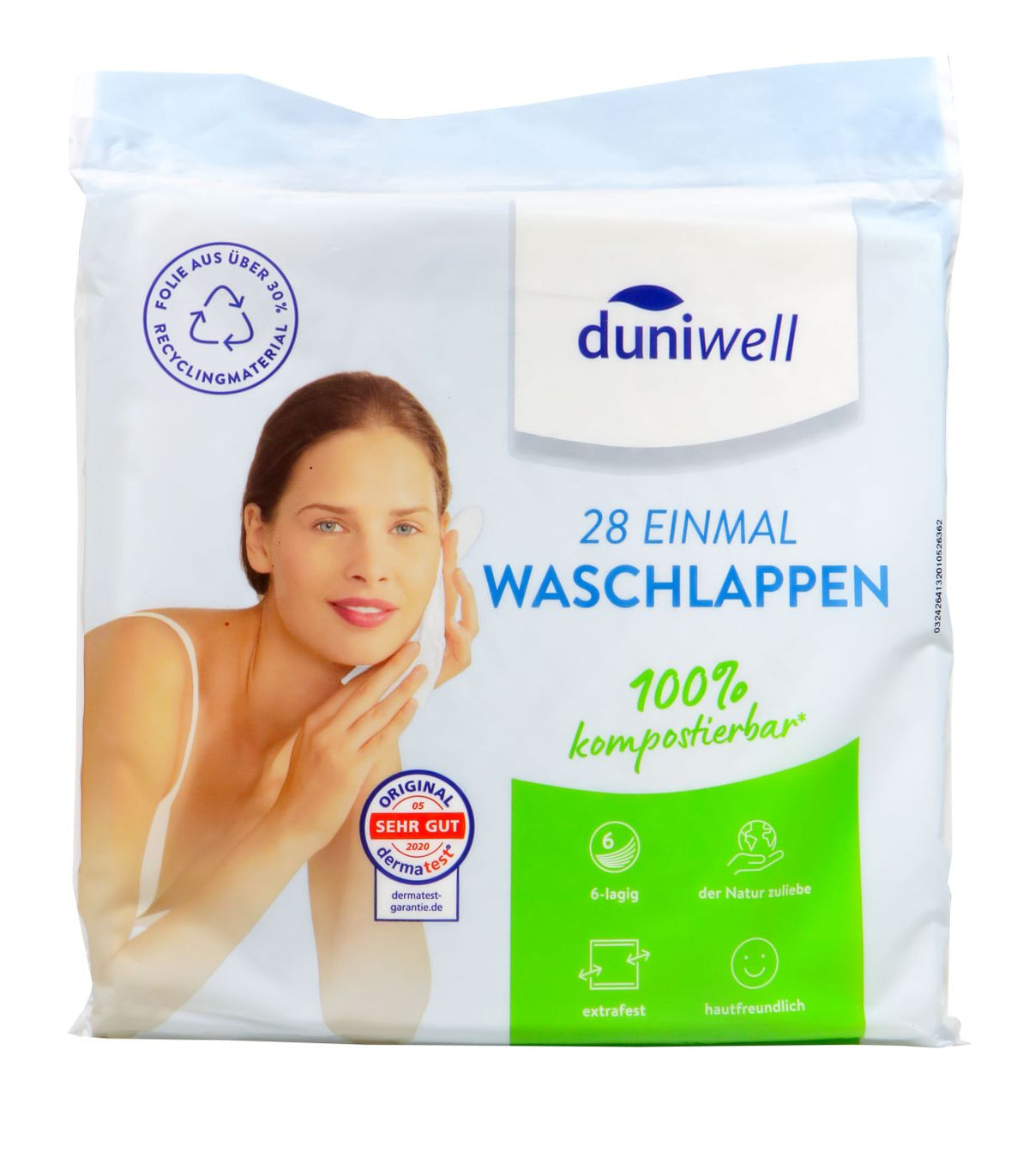Duniwell Einmalwaschlappen 6-lagig, 28 er
